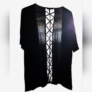 1X Lace Accented Cardigan